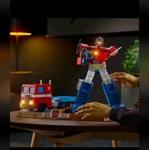 4D Build Transformers Optimus Prime & Truck 3D Model Kit Puzzle w/LED EXCLUSIVE